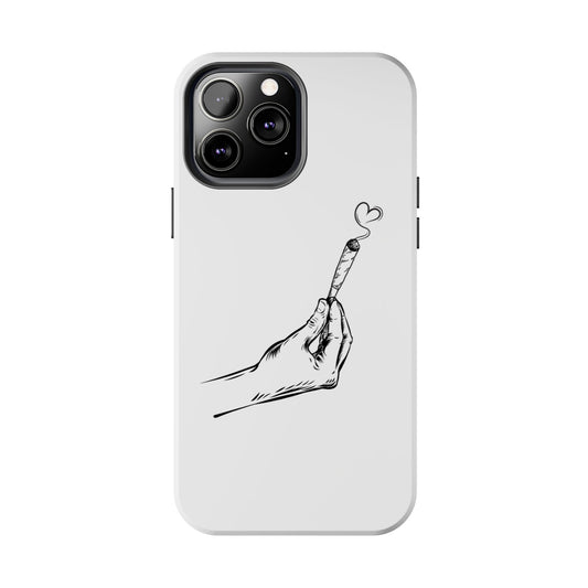 High on Love Phone Case — White